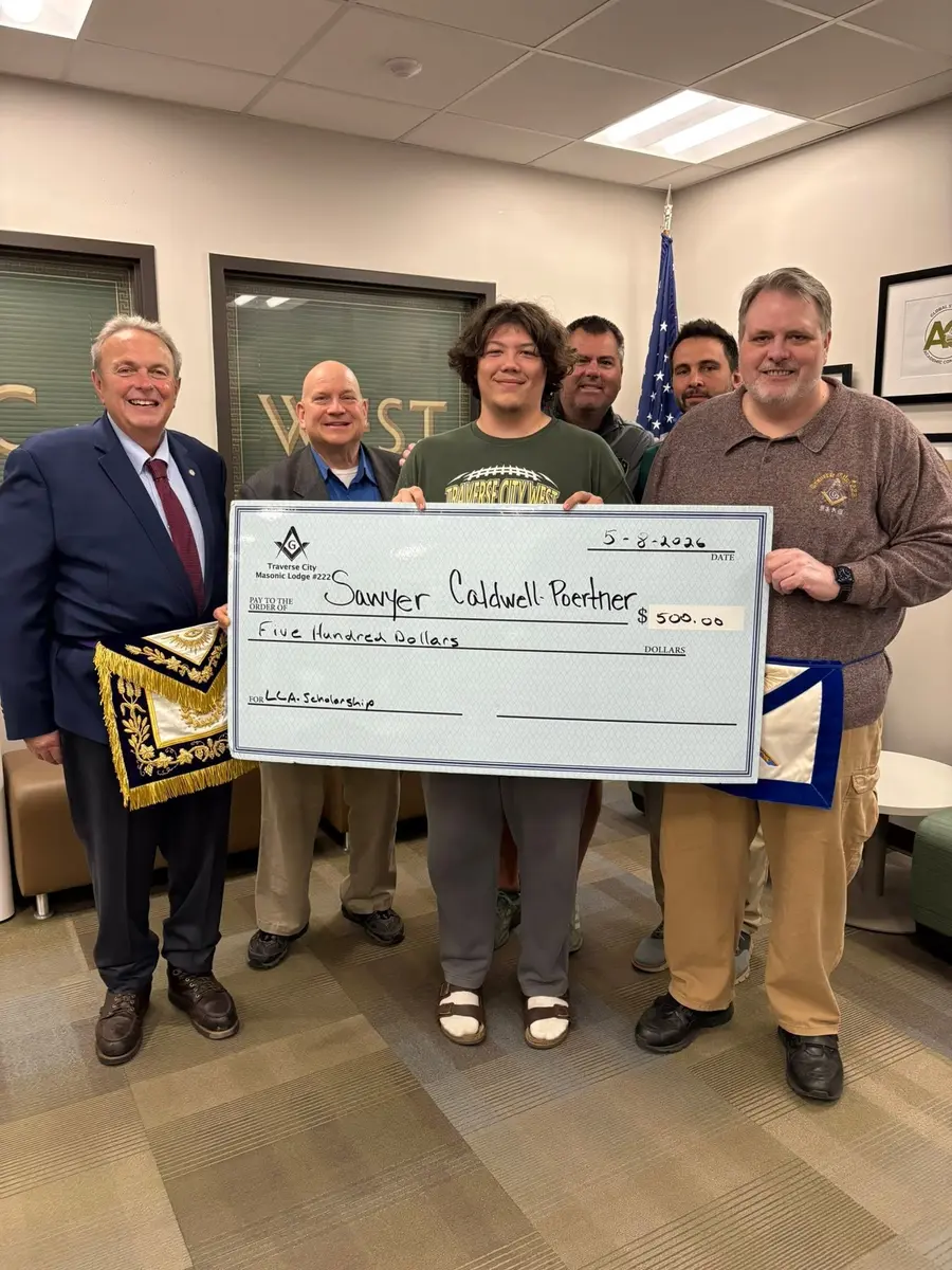 A Gift Presented to Community Partners — Traverse City Lodge No. 222 photo archive