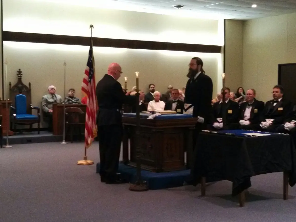 Brothers During the Ceremony — Traverse City Lodge No. 222 photo archive