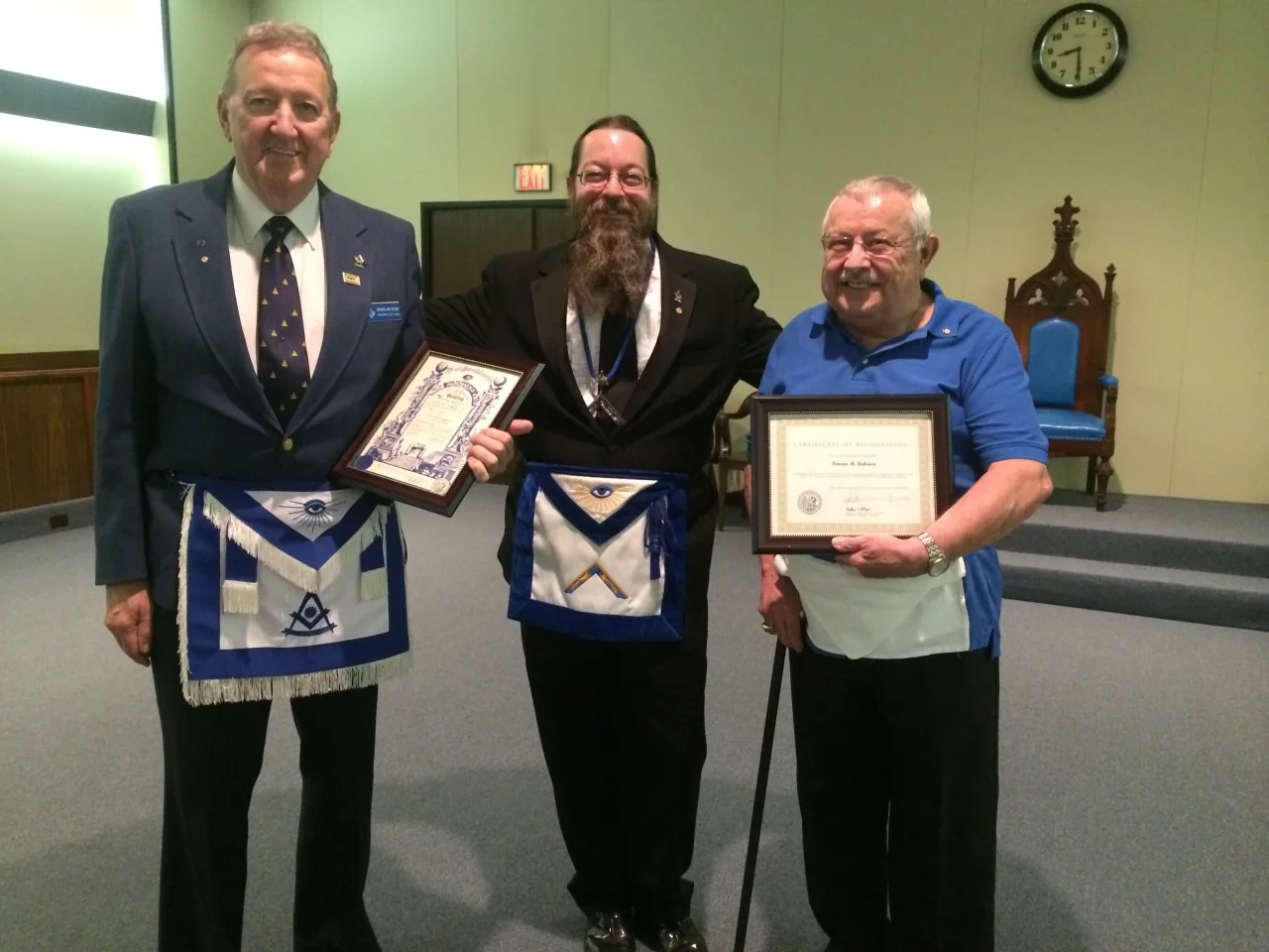 Members holding certificates