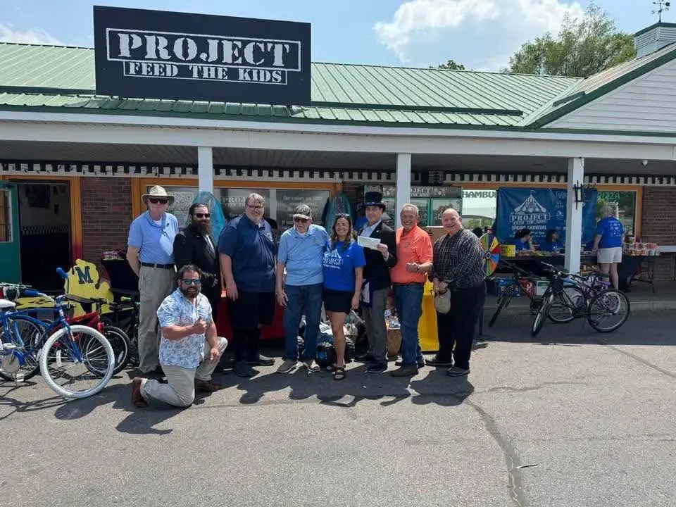 Gathered Outside a Local Business — Traverse City Lodge No. 222 photo archive