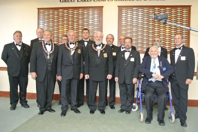 Lodge members at a recognition gathering