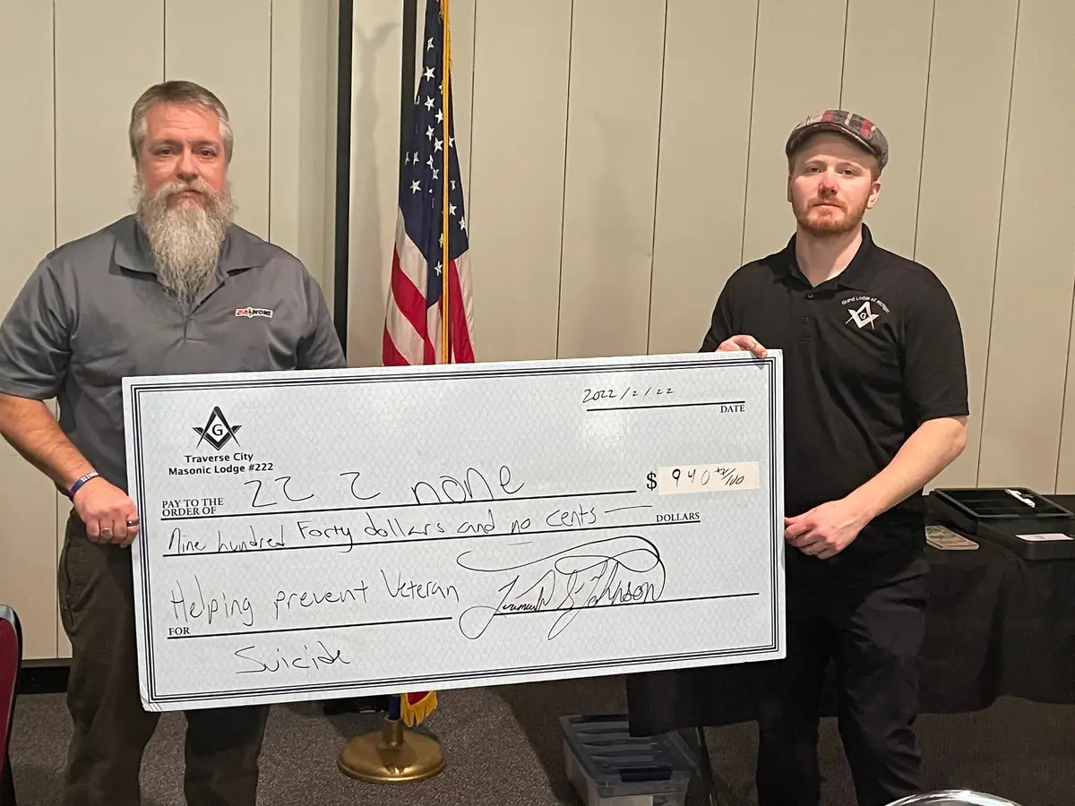 A Charitable Gift for Local Neighbors — Traverse City Lodge No. 222 photo archive