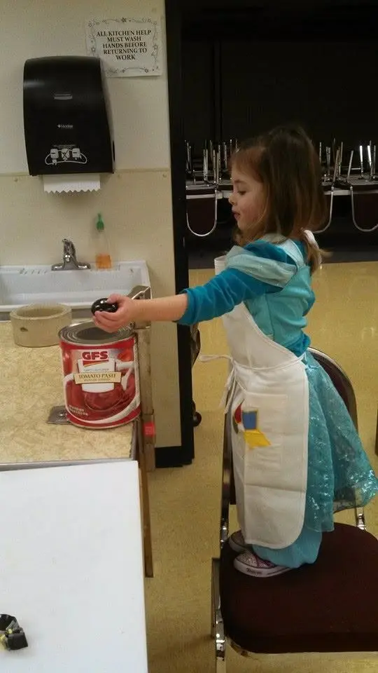 A Young Volunteer at Work — Traverse City Lodge No. 222 photo archive